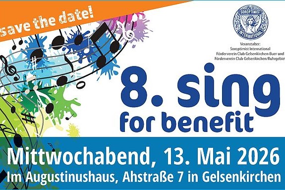 Sing for Benefit am 13. Mai: Mitsingen und Gutes tun!